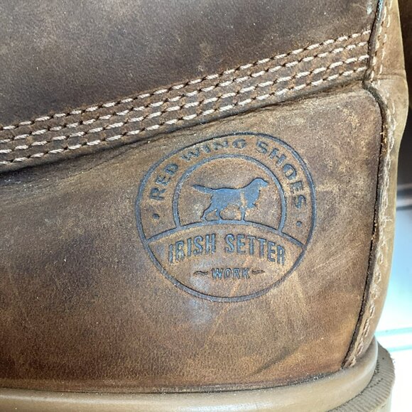 Red Wing Shoes Irish Setter ASTM 2892 Mens 9.5 E2 Work Boots Thinsulate 400G Bro - Picture 9 of 16